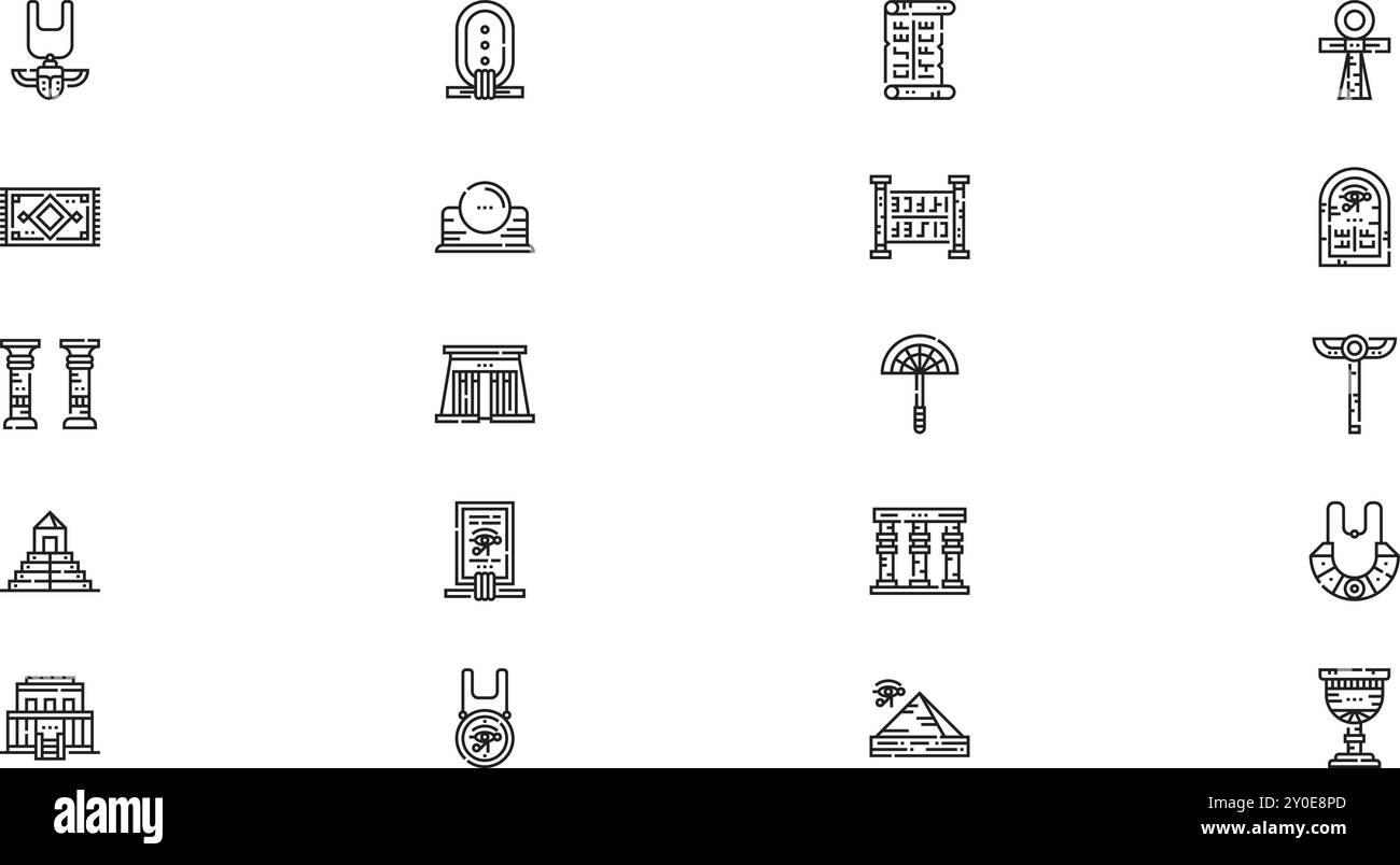 Egypt icons High-Quality Vector Icons Collection with Editable Stroke ...