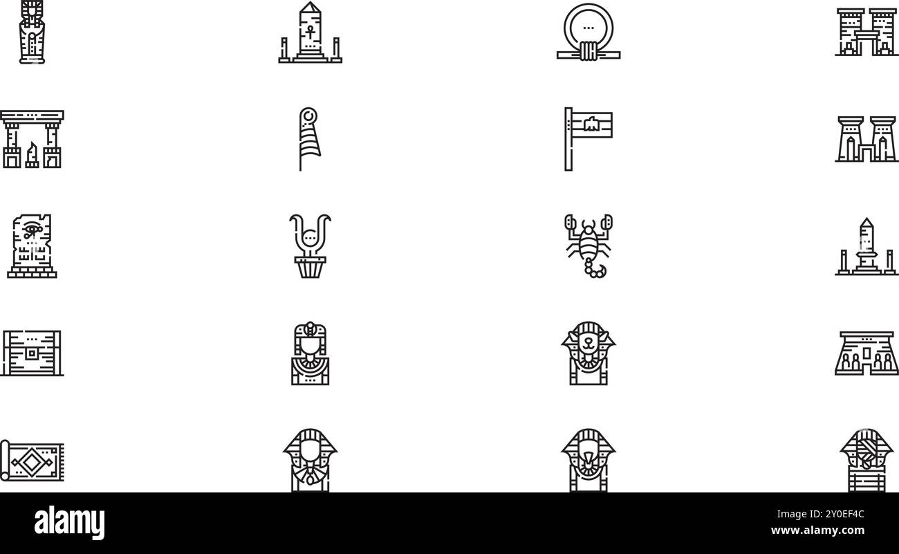 Egypt icons High-Quality Vector Icons Collection with Editable Stroke ...