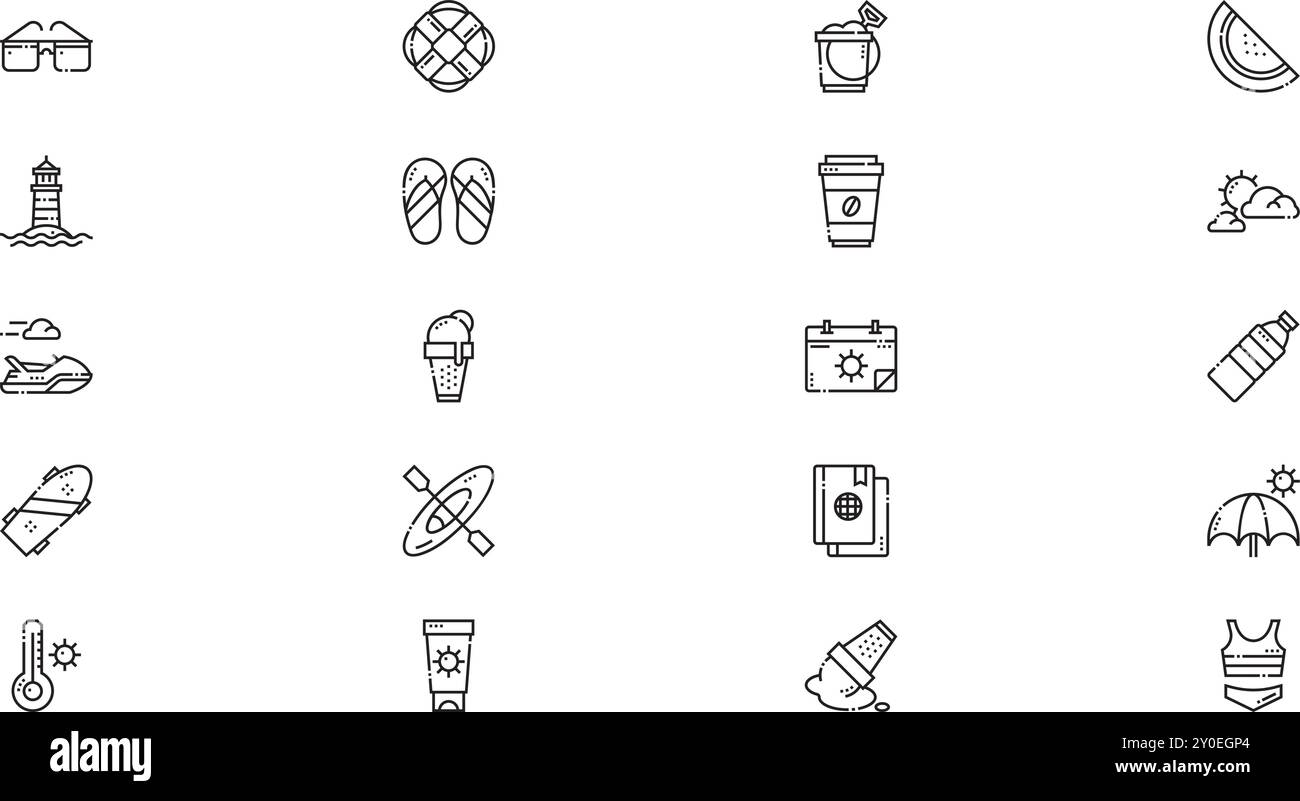 Summer icons High-Quality Vector Icons Collection with Editable Stroke ...