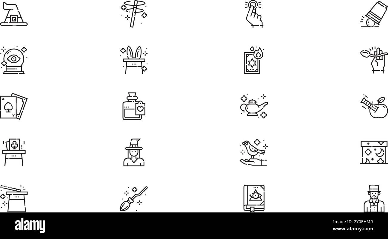 Magic icons High-Quality Vector Icons Collection with Editable Stroke ...