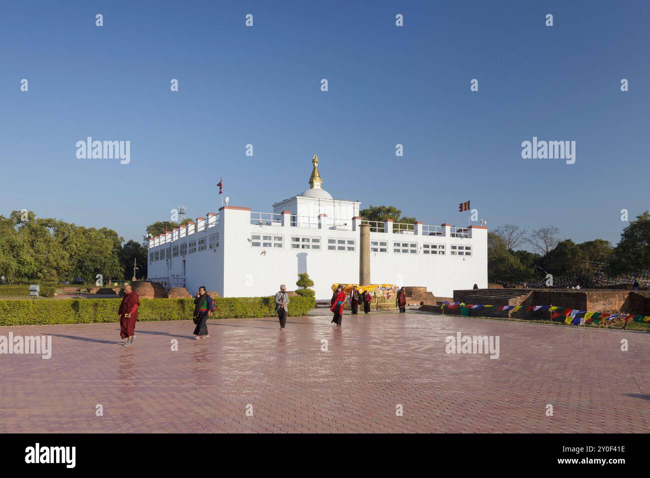 Maya Devi temple, Lumbini, Nepal Stock Photo