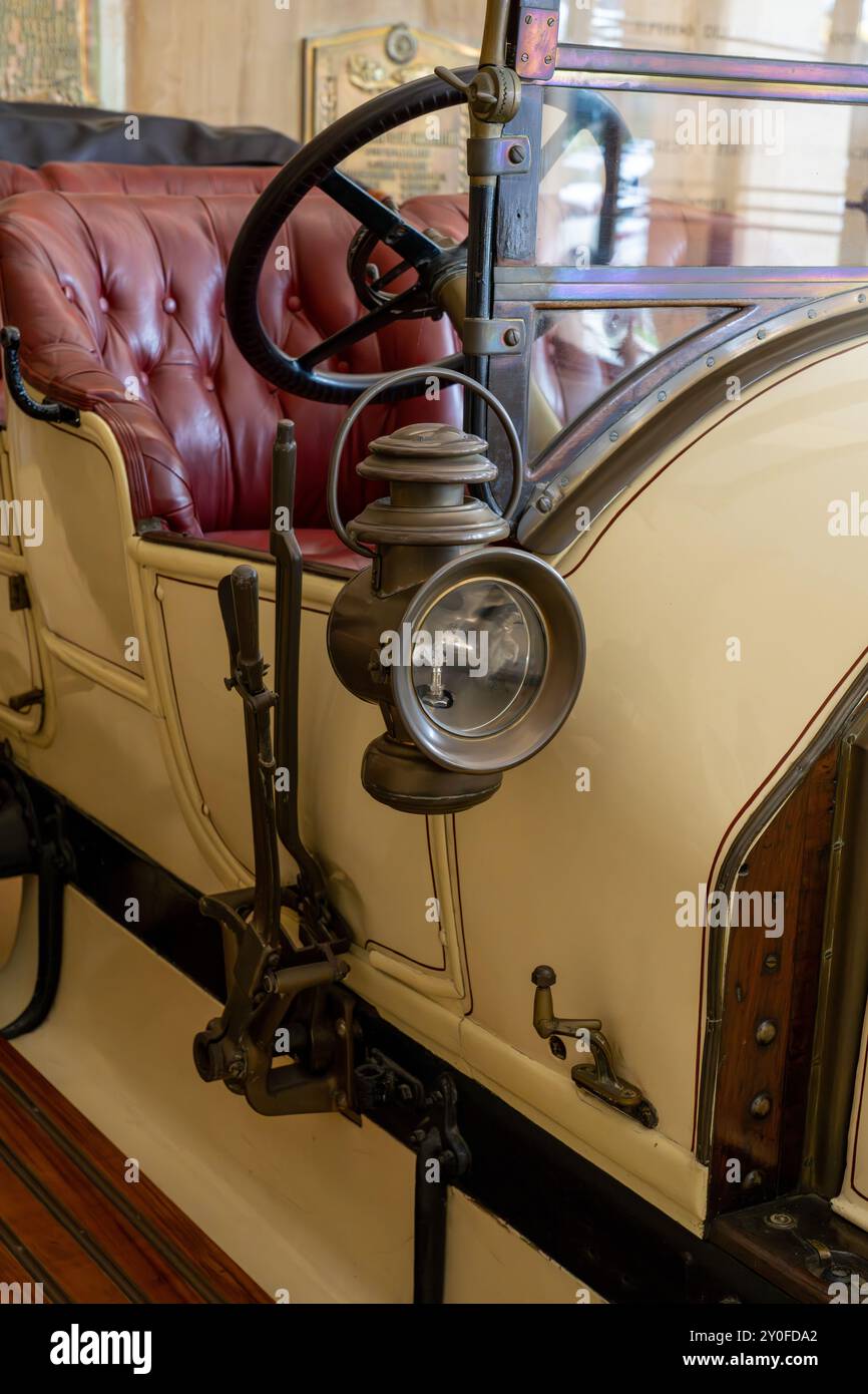 A 1908 Fiat Phaeton Grand Touring car in the Argentine Automobile Club ...