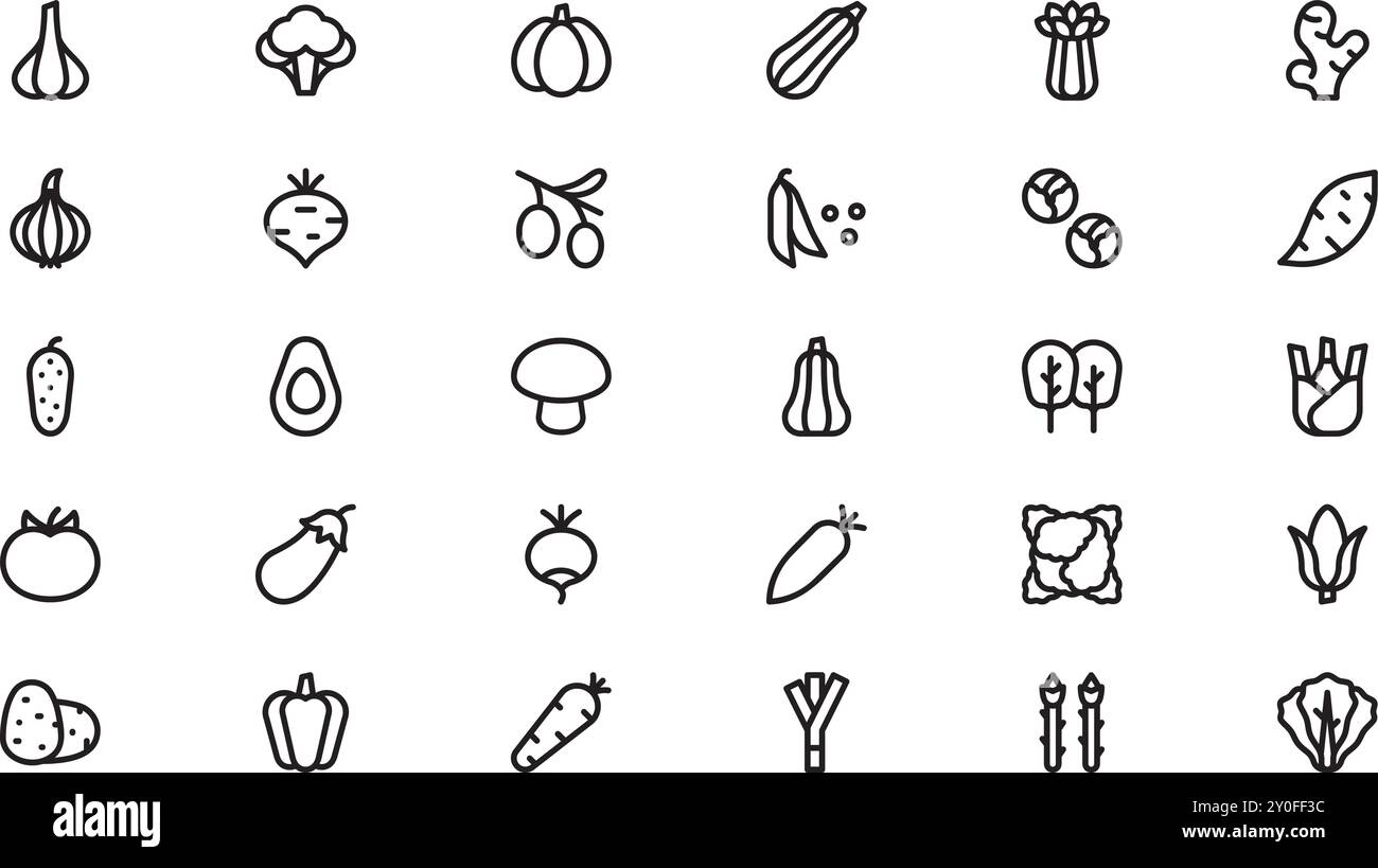 Vegetables icons High-Quality Vector Icons Collection with Editable ...