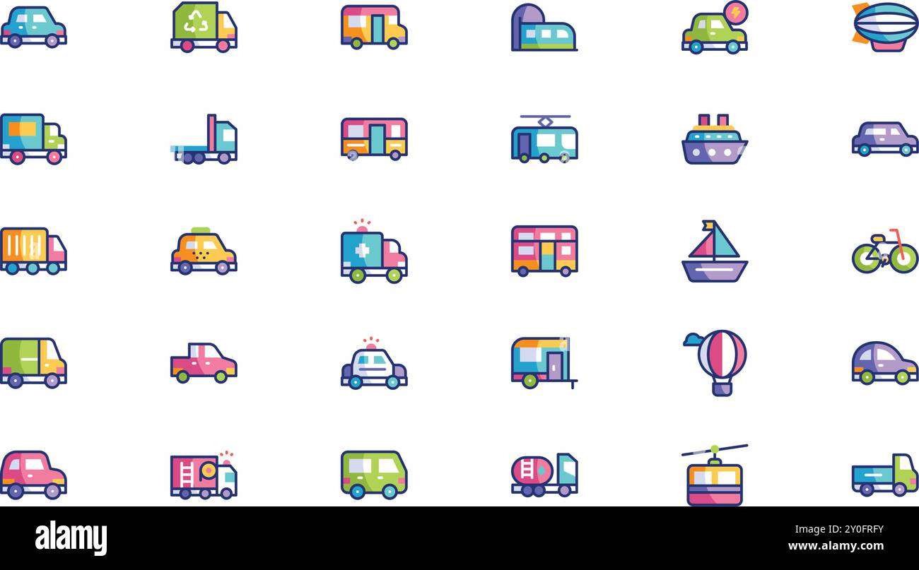 Double decker caravan Stock Vector Images - Alamy