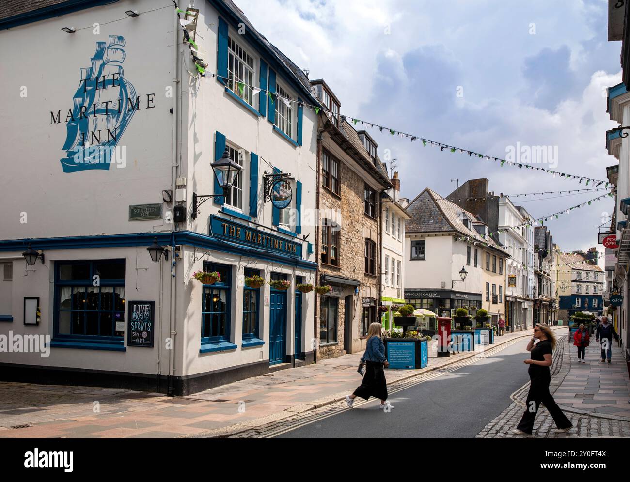 UK, England, Devon, Plymouth, Barbican, Southside Street Stock Photo