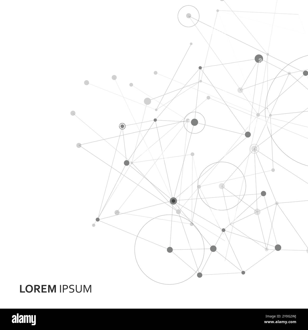 Abstract background with connecting dots and lines. Vector illustration Stock Vector