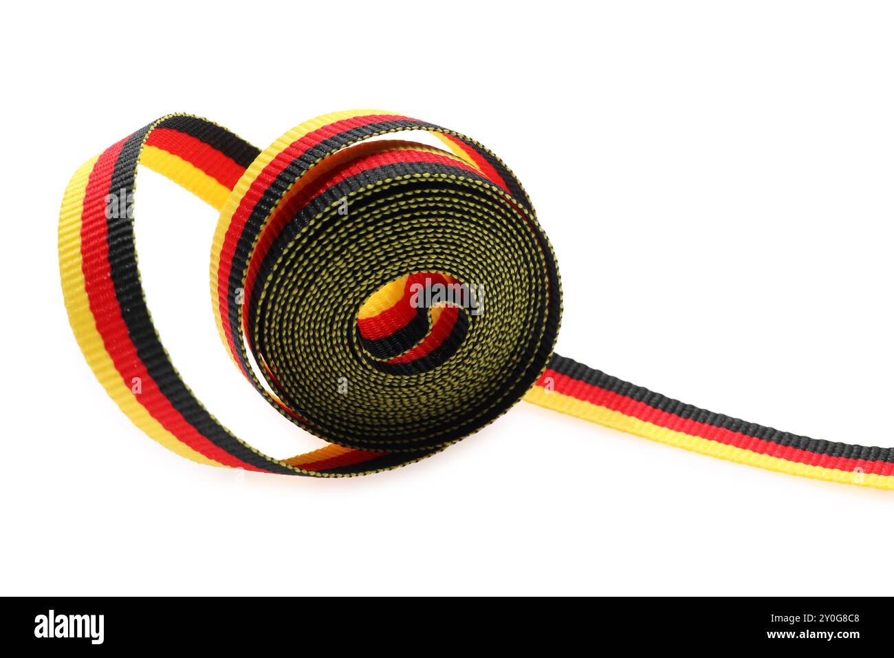 German Fly Ribbon Ribbon in colors of German flag isolated on white Stock Photo - Alamy