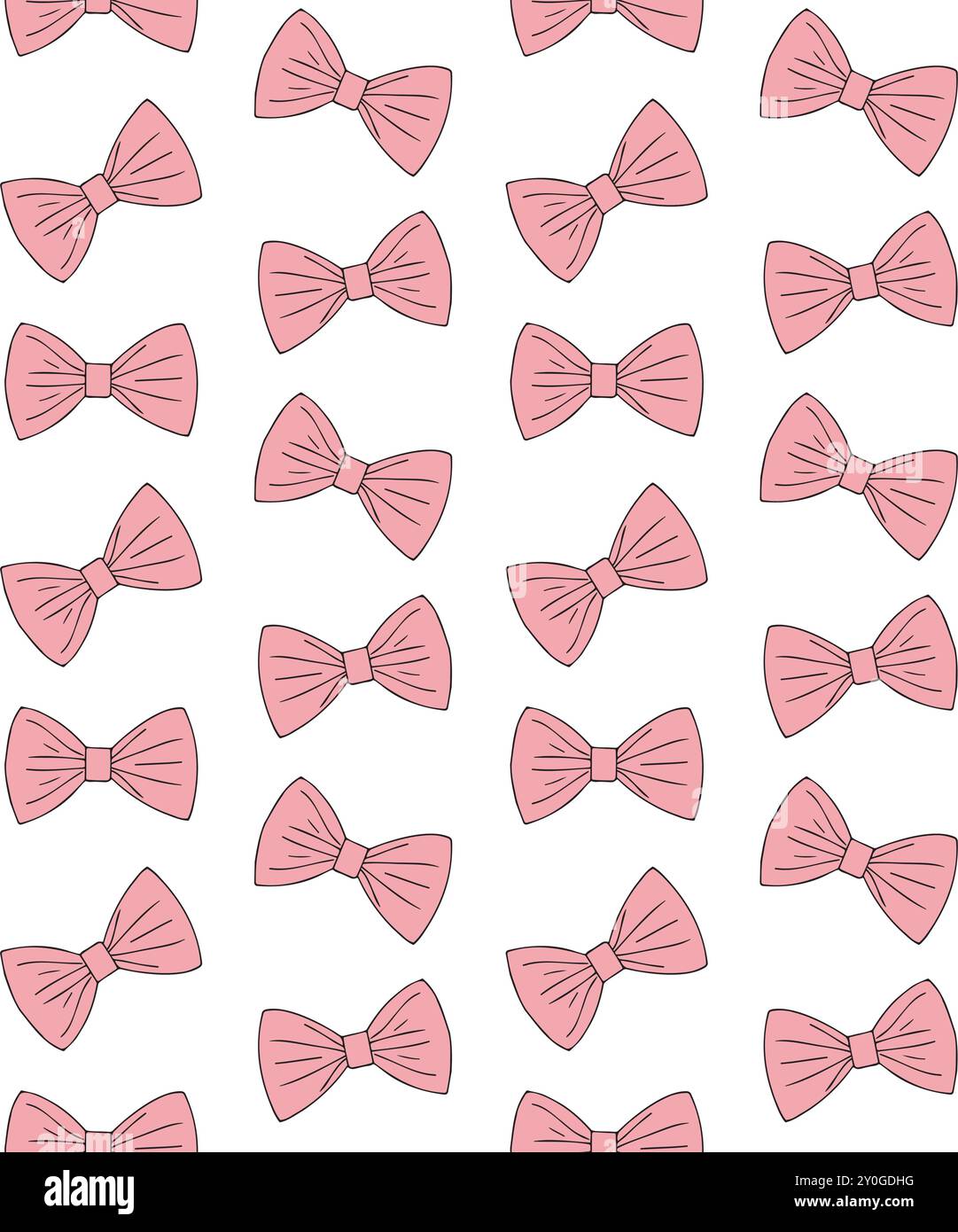 Vector seamless pattern of hand drawn bow tie Stock Vector Image & Art ...