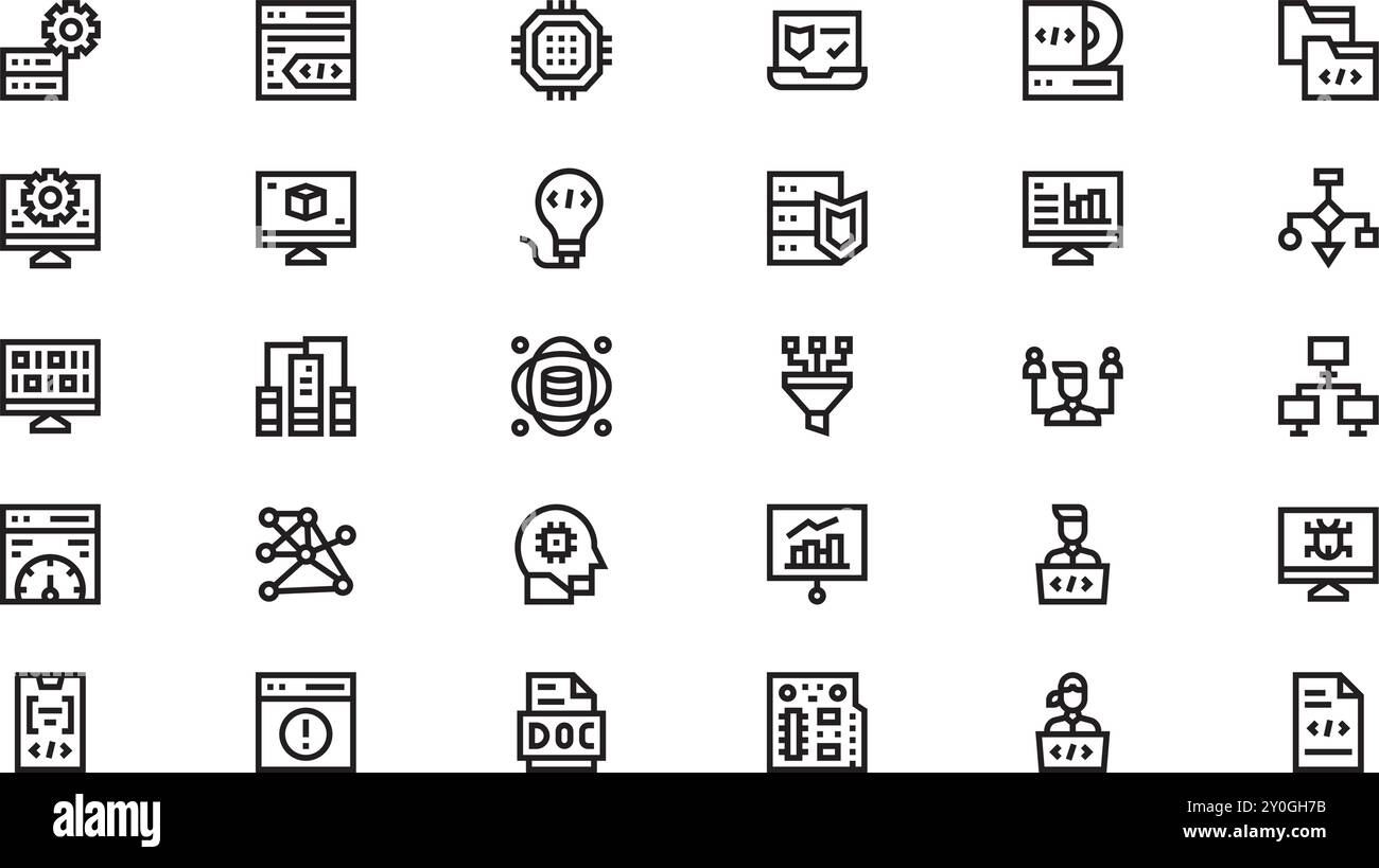 Programming icons High-Quality Vector Icons Collection with Editable ...