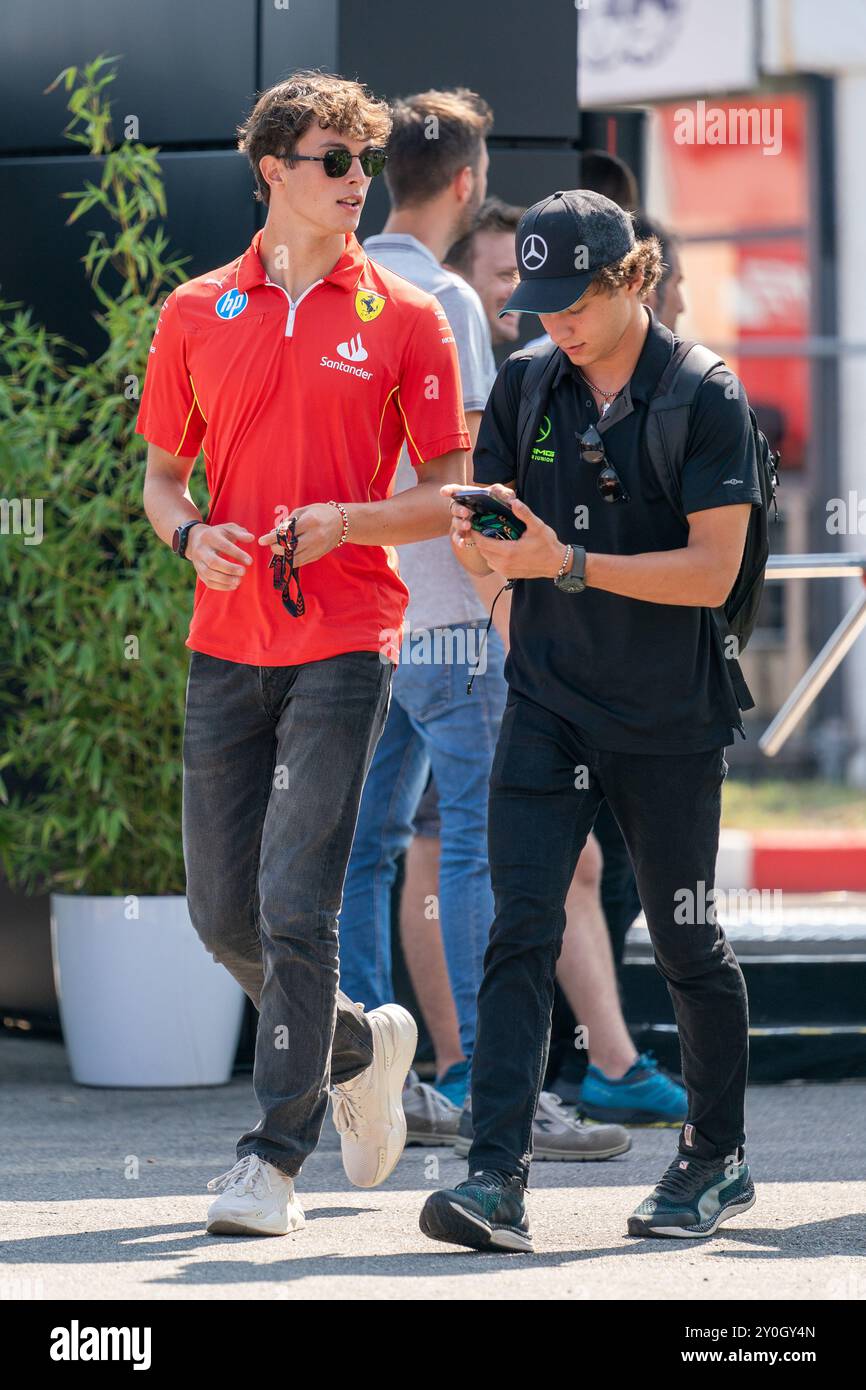 Andrea Kimi Antonelli and Oliver Bearman during the Formula 1 Pirelli