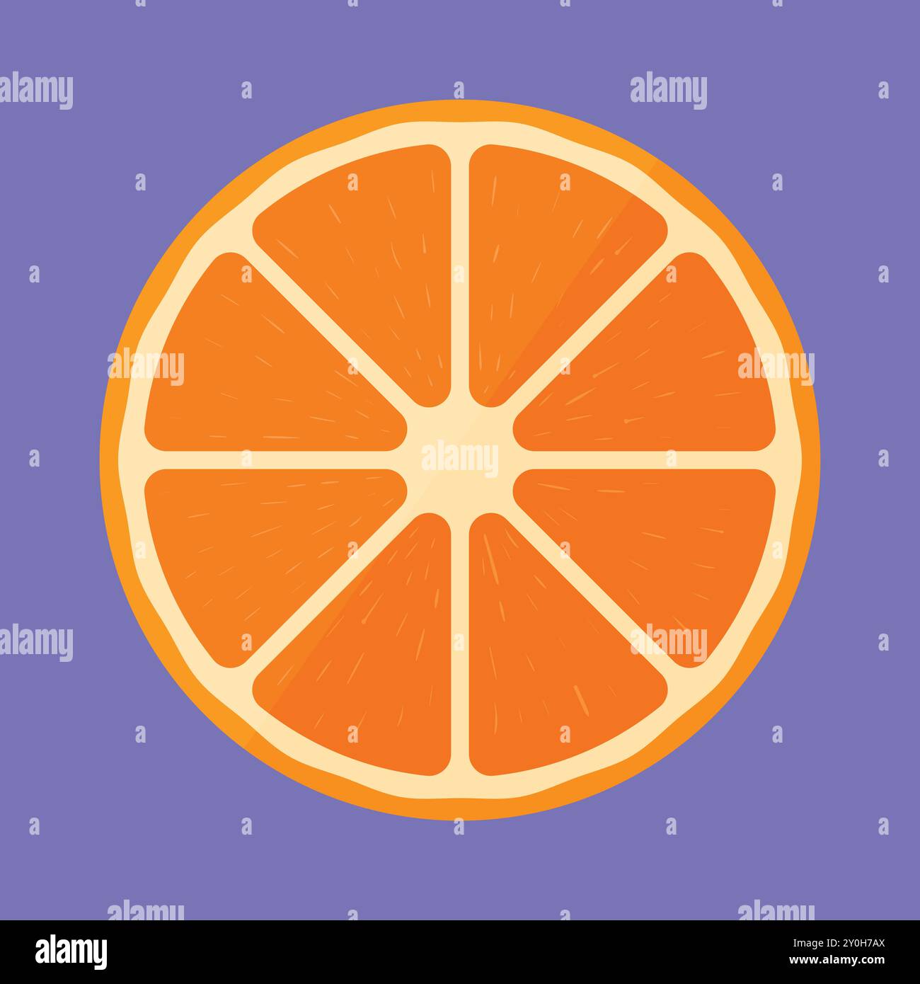 Fresh Half Orange Fruit vector. orange fruit icon. orange fruit slice vector Stock Vector