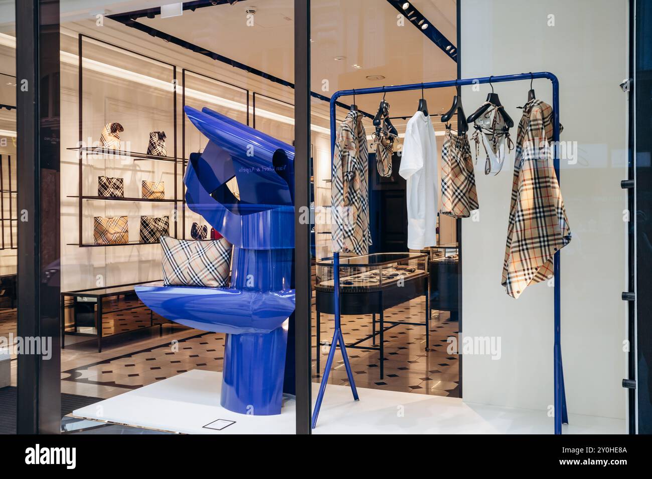 Vienna Austria August 6 2024 Burberry boutique window in the center of Vienna Stock Photo Alamy