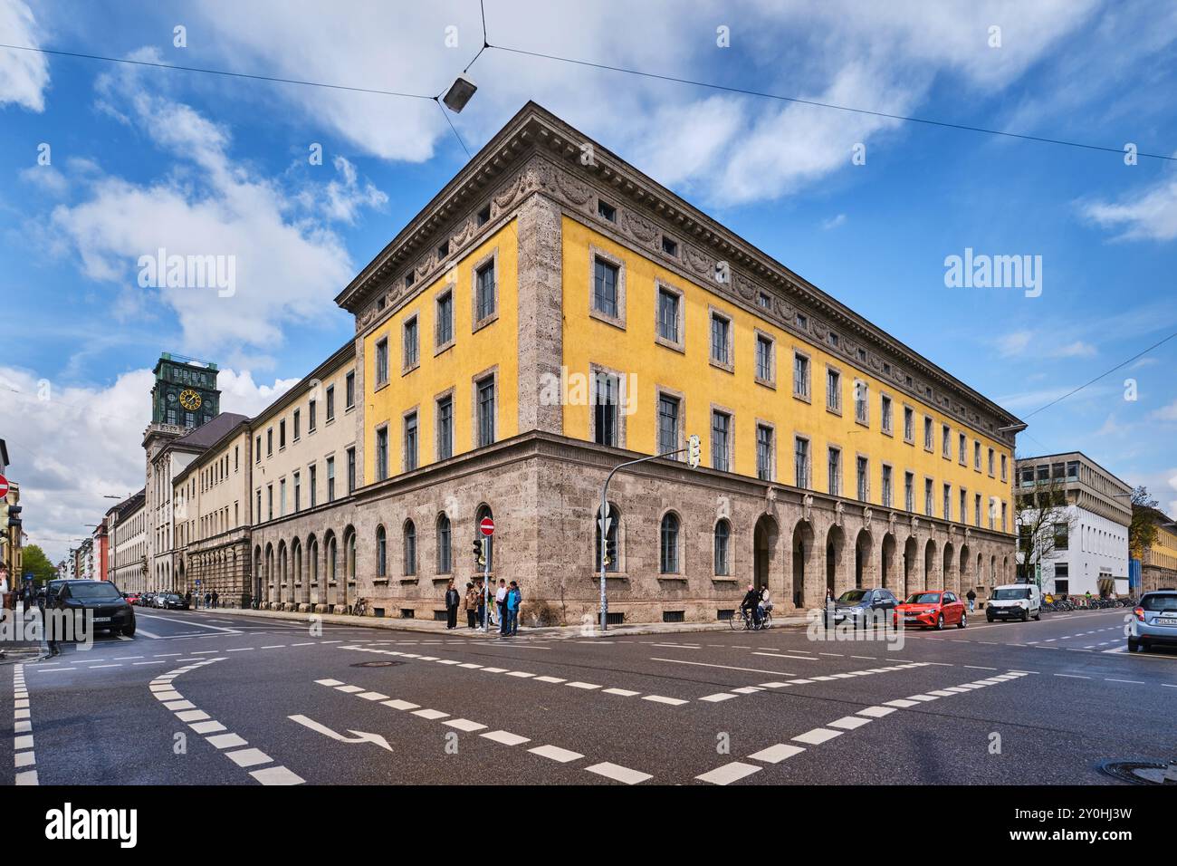 Munich, Germany - April 18, 2024: The TUM Technical University Munich (Technische Universität München) Stock Photo