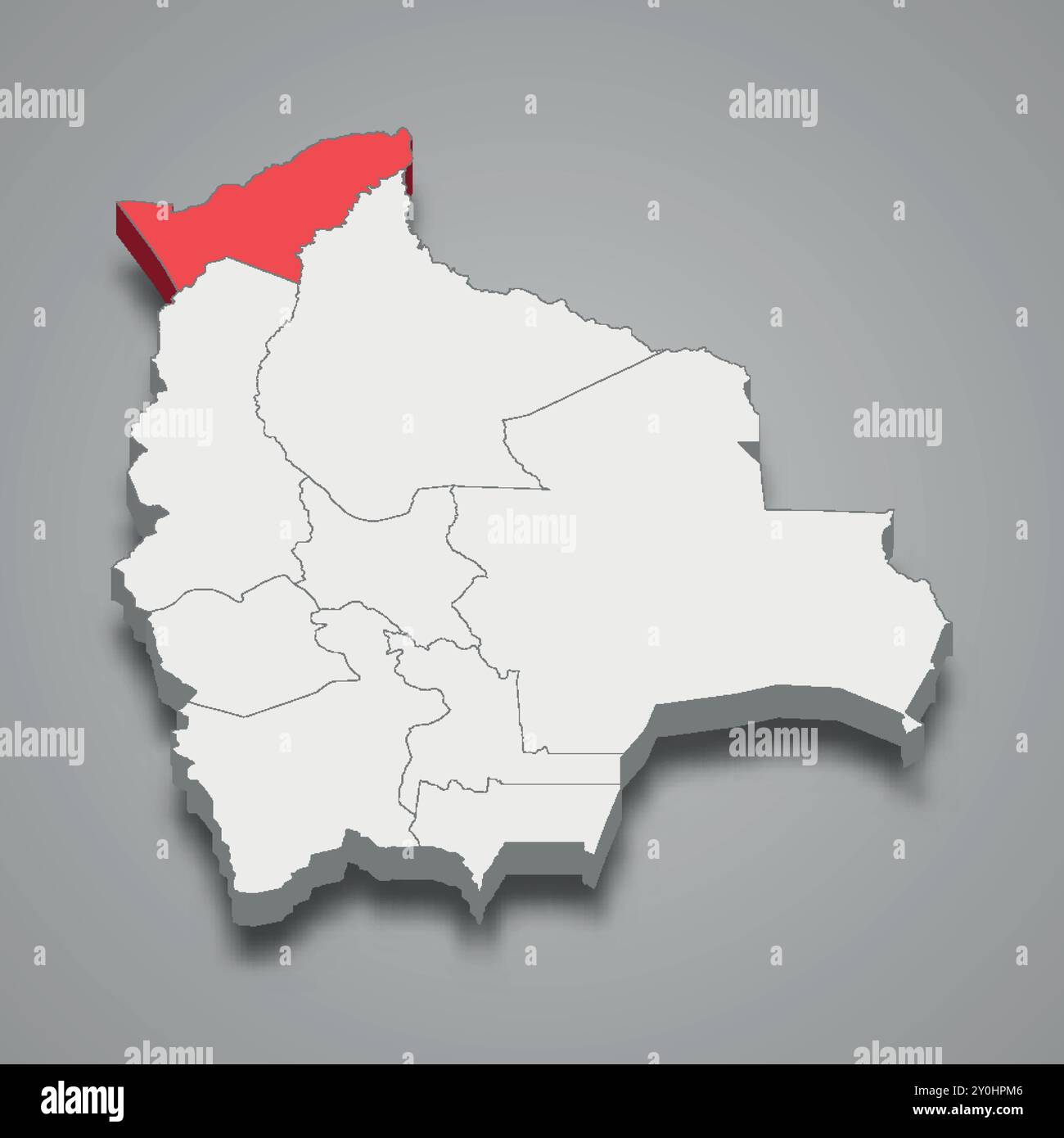 Pando Area Pando bolivia map hi-res stock photography and images - Alamy