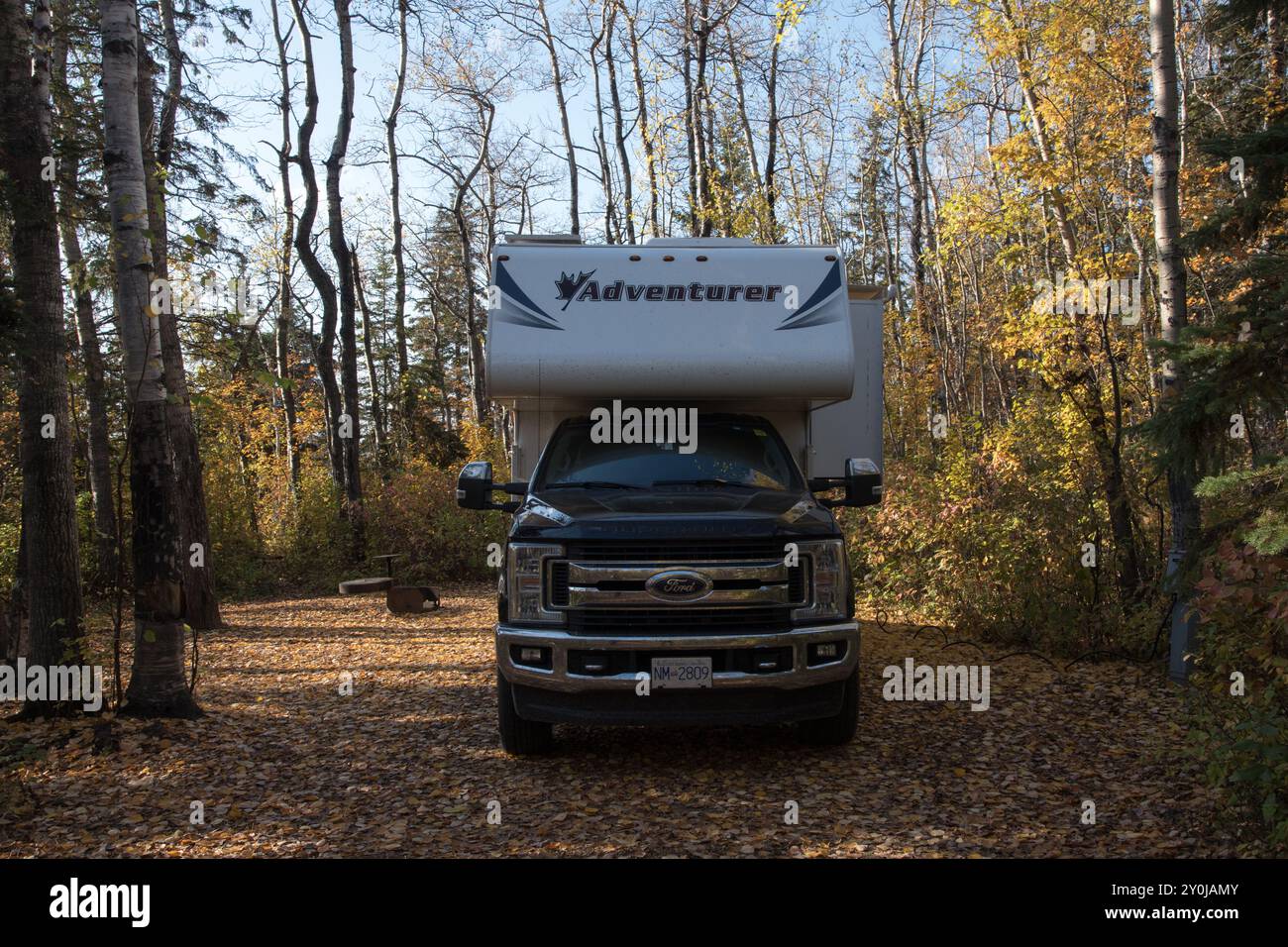 Campervan in Marten campground in Lesser Slave Lake Provincial Park in ...