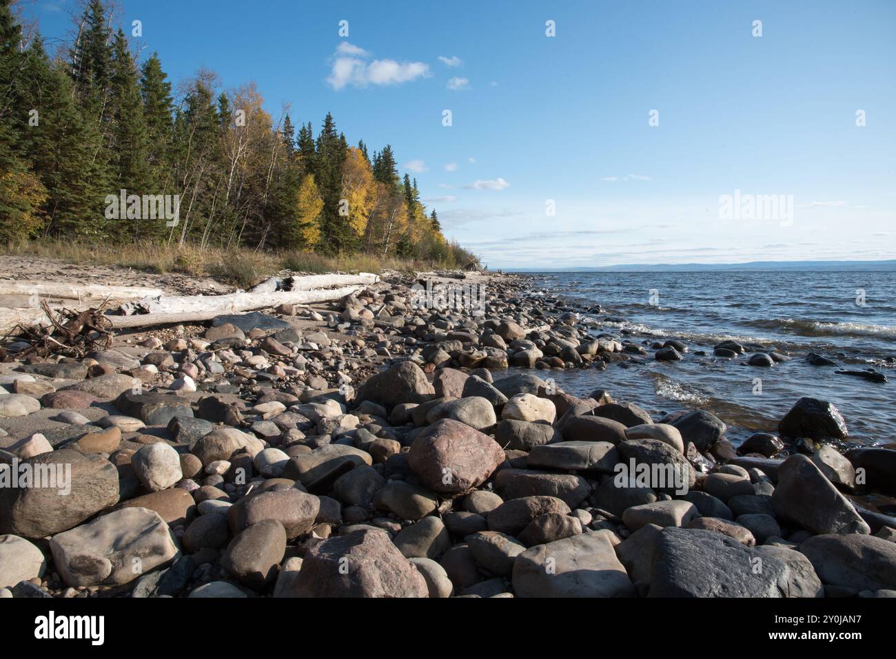 beach near Marten River campground in Lesser Slave Lake Provincial Park