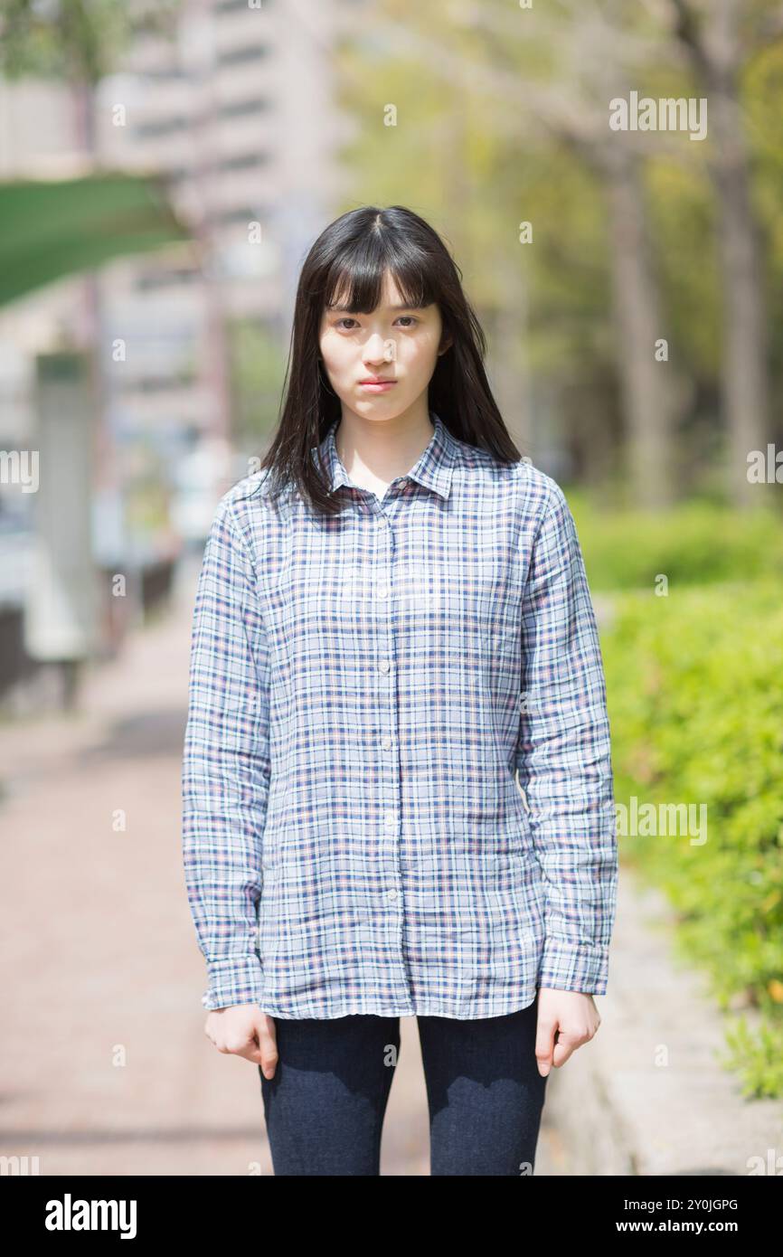 Japanese school girl hi-res stock photography and images - Alamy