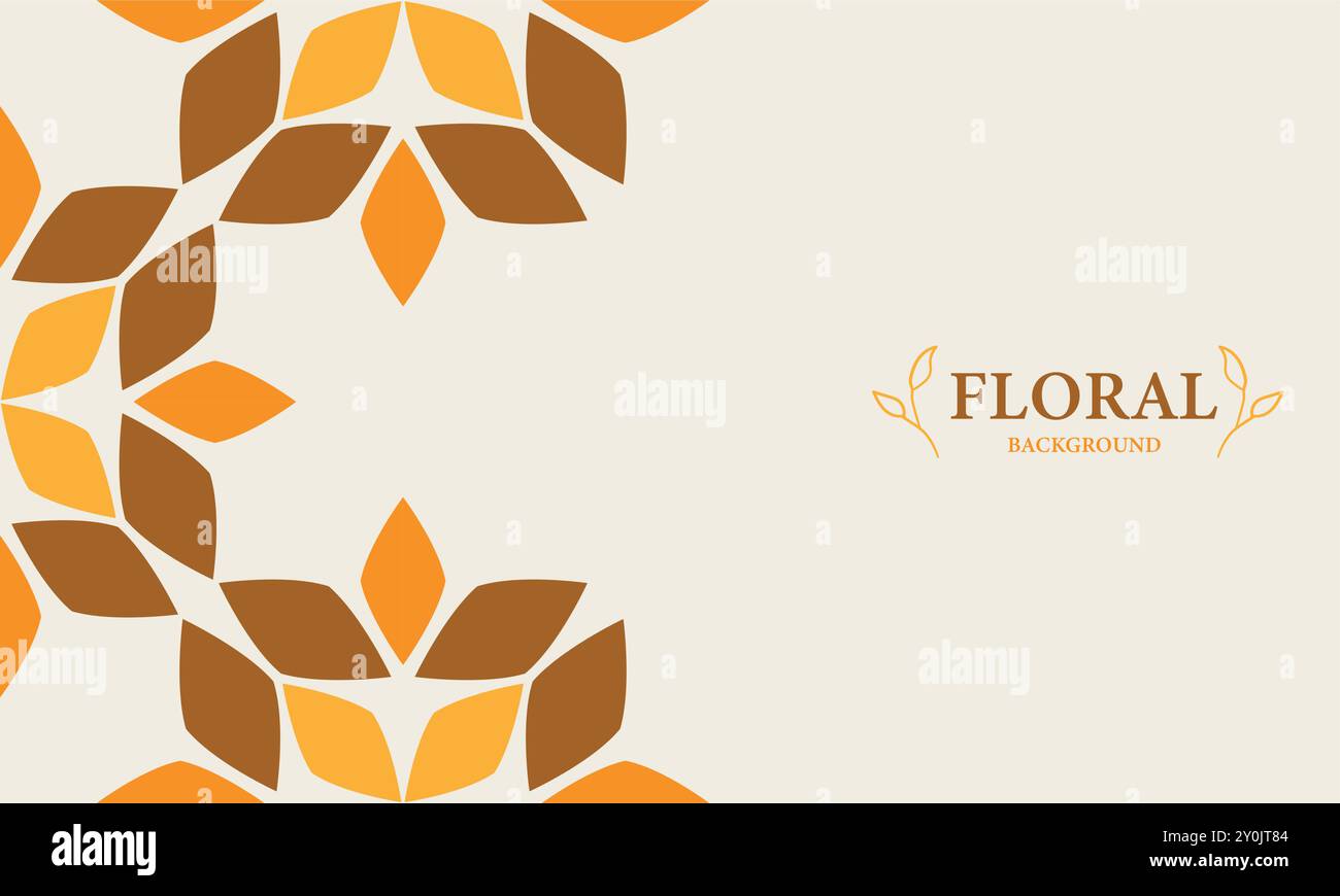 floral background with place for text Stock Vector Image & Art - Alamy