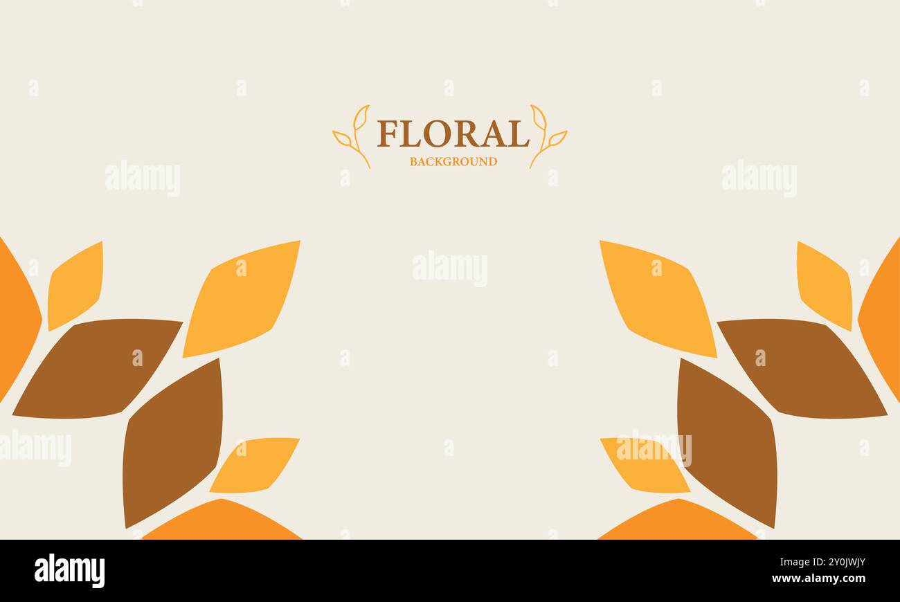 floral background with place for text Stock Vector Image & Art - Alamy