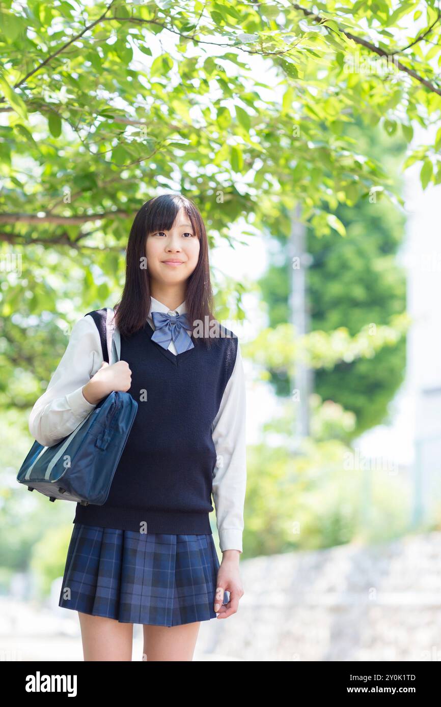 Japanese high school girl hi-res stock photography and images - Alamy