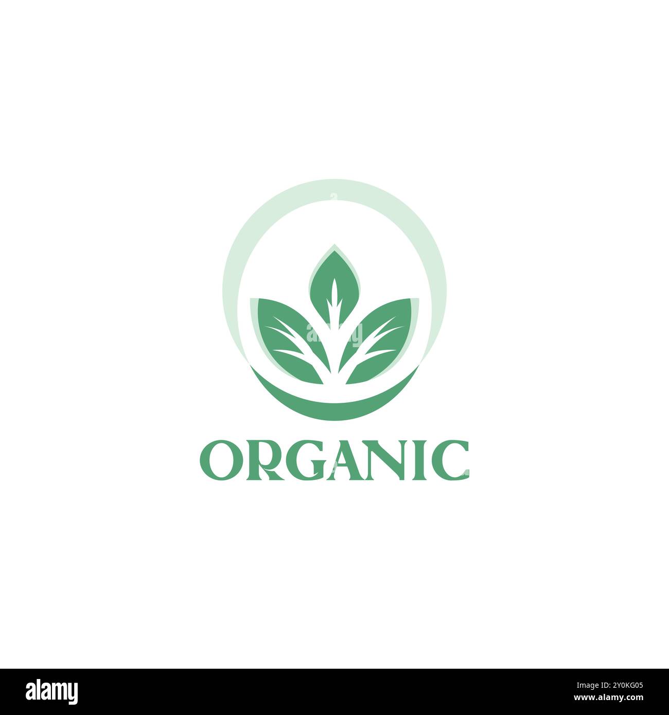Organic Logo Vector. Nature Leaf Logo Stock Vector