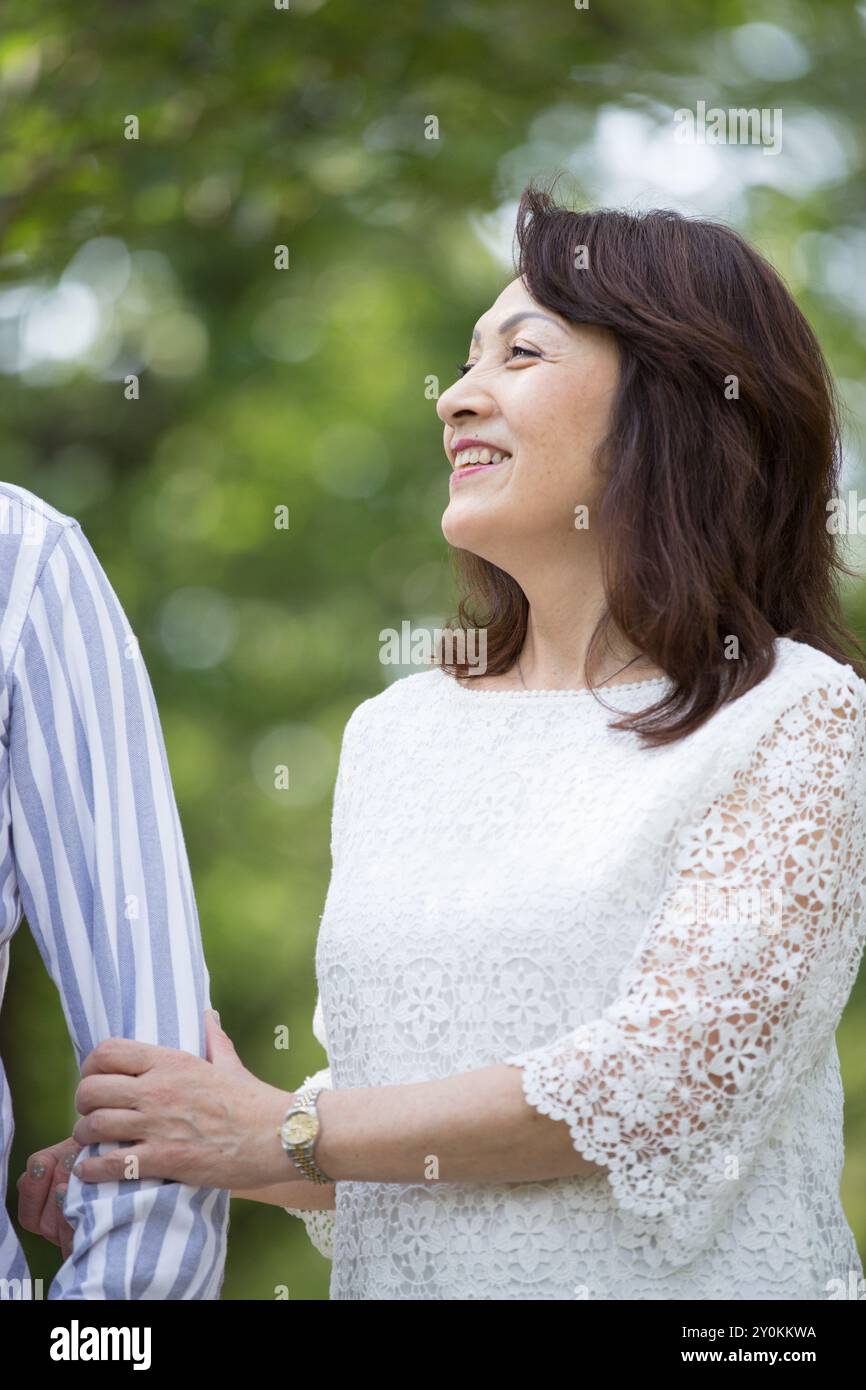 Senior woman striking a pose Stock Photo - Alamy