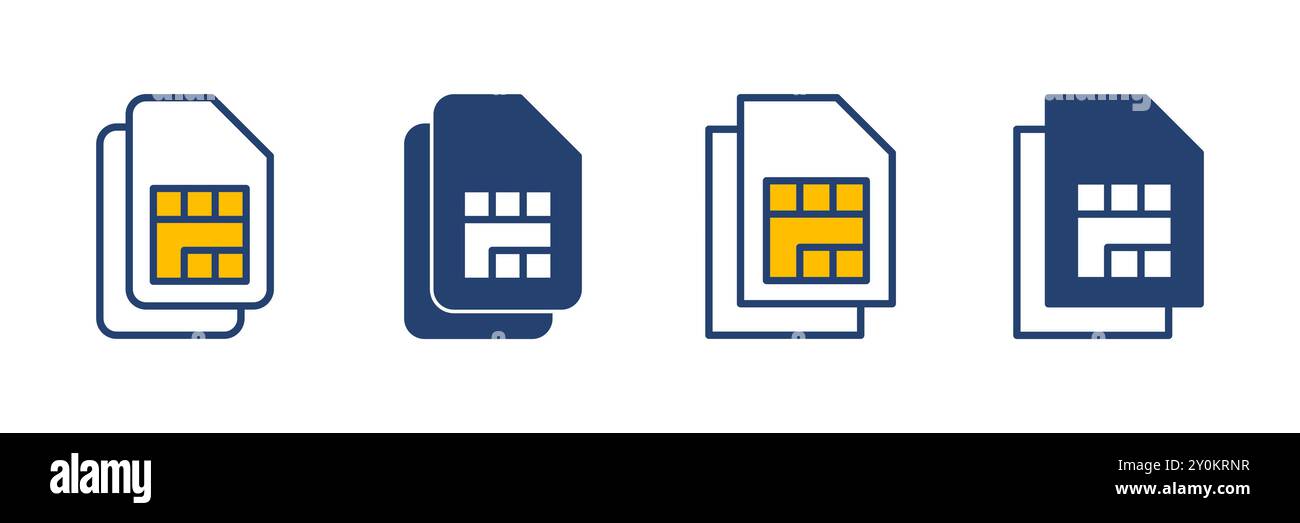 Dual sim icon hi-res stock photography and images - Alamy