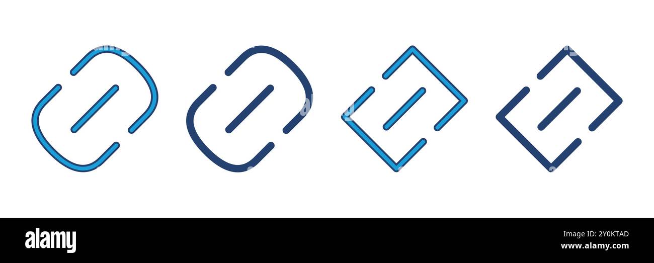 Link icon vector. Hyperlink chain symbol. Stock Vector