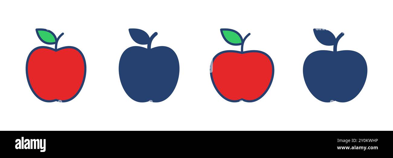 Apple icon vector. Apple vector icon. apple symbols for your web design. Stock Vector