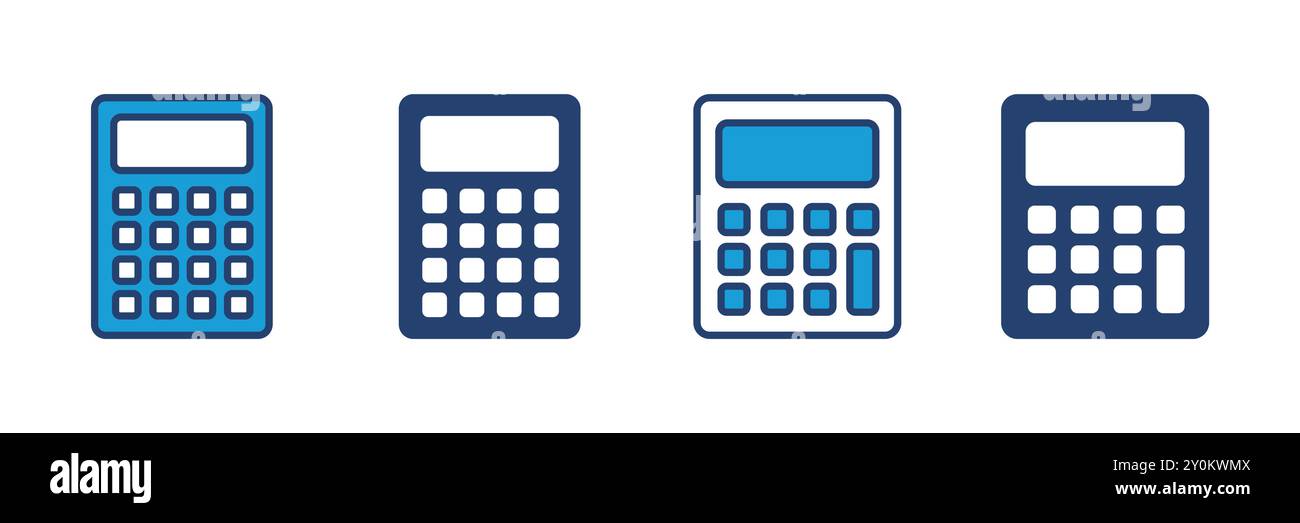 Calculator icon vector. Accounting calculator icon. calculator vector Stock Vector