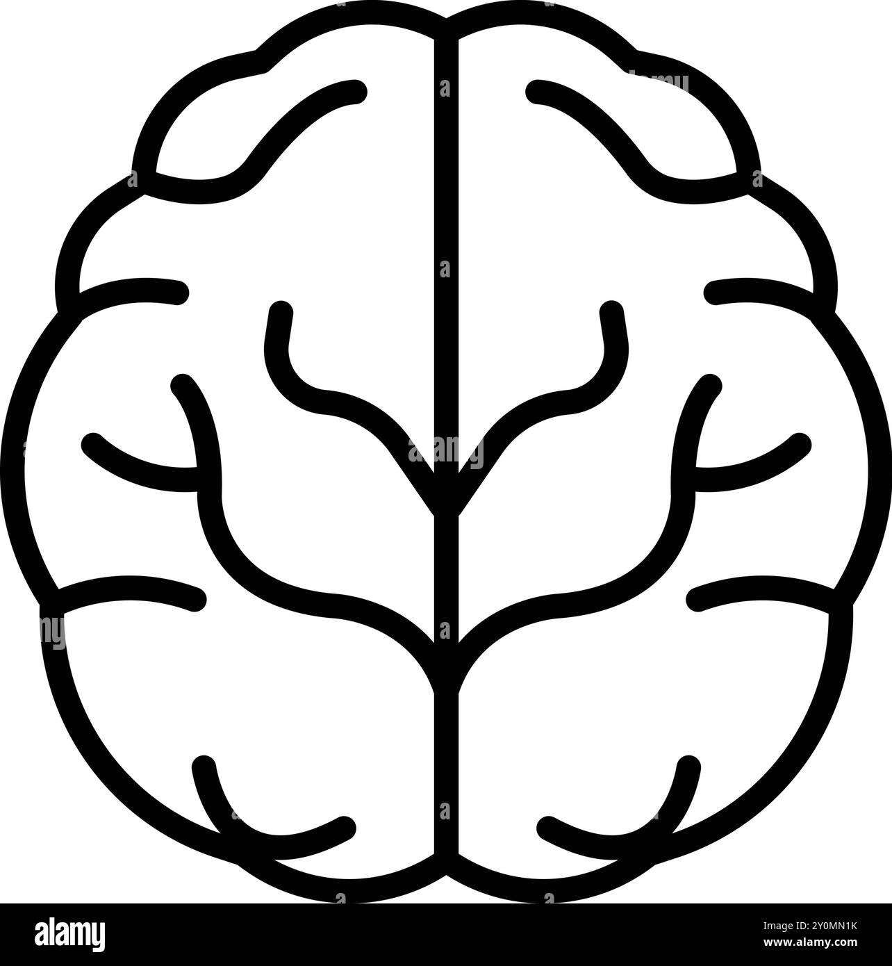 The brain is split into two halves, with one half blue and the other ...