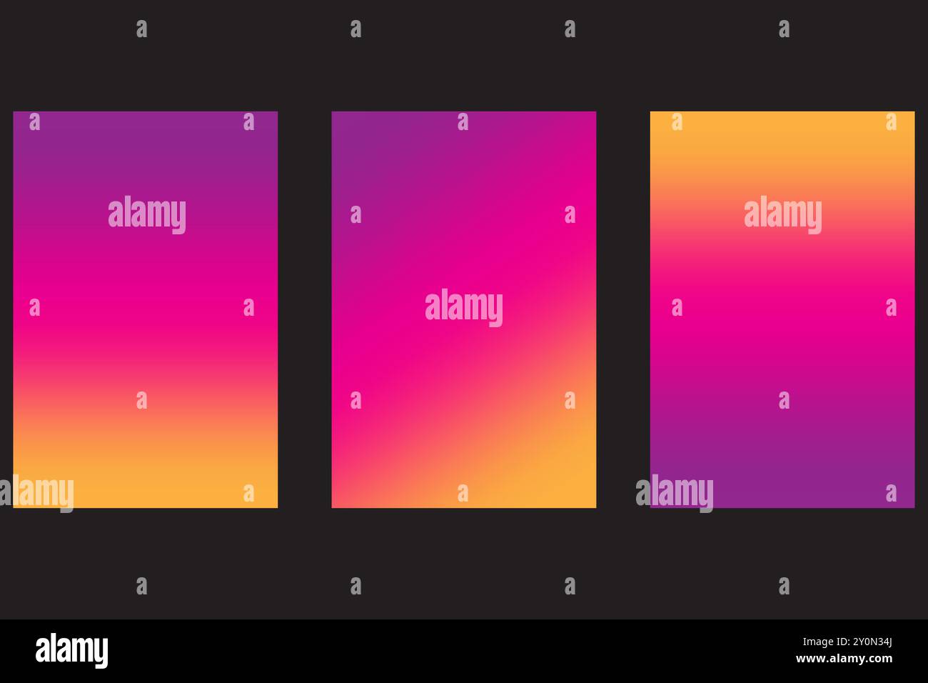Ombre background set gradient hi-res stock photography and images - Alamy
