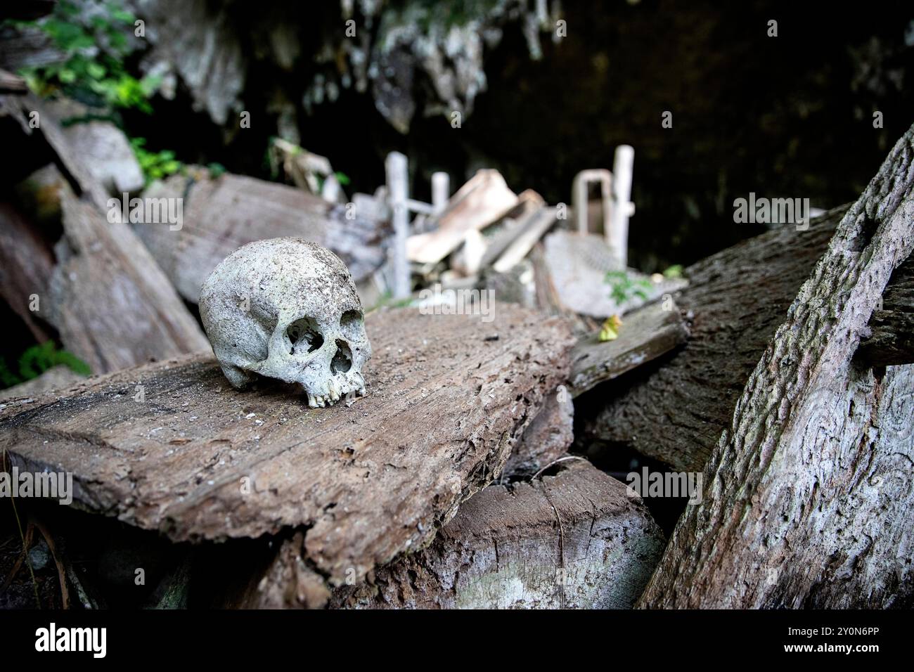 The historical burial site of Lombok Parinding in Tana Toraja