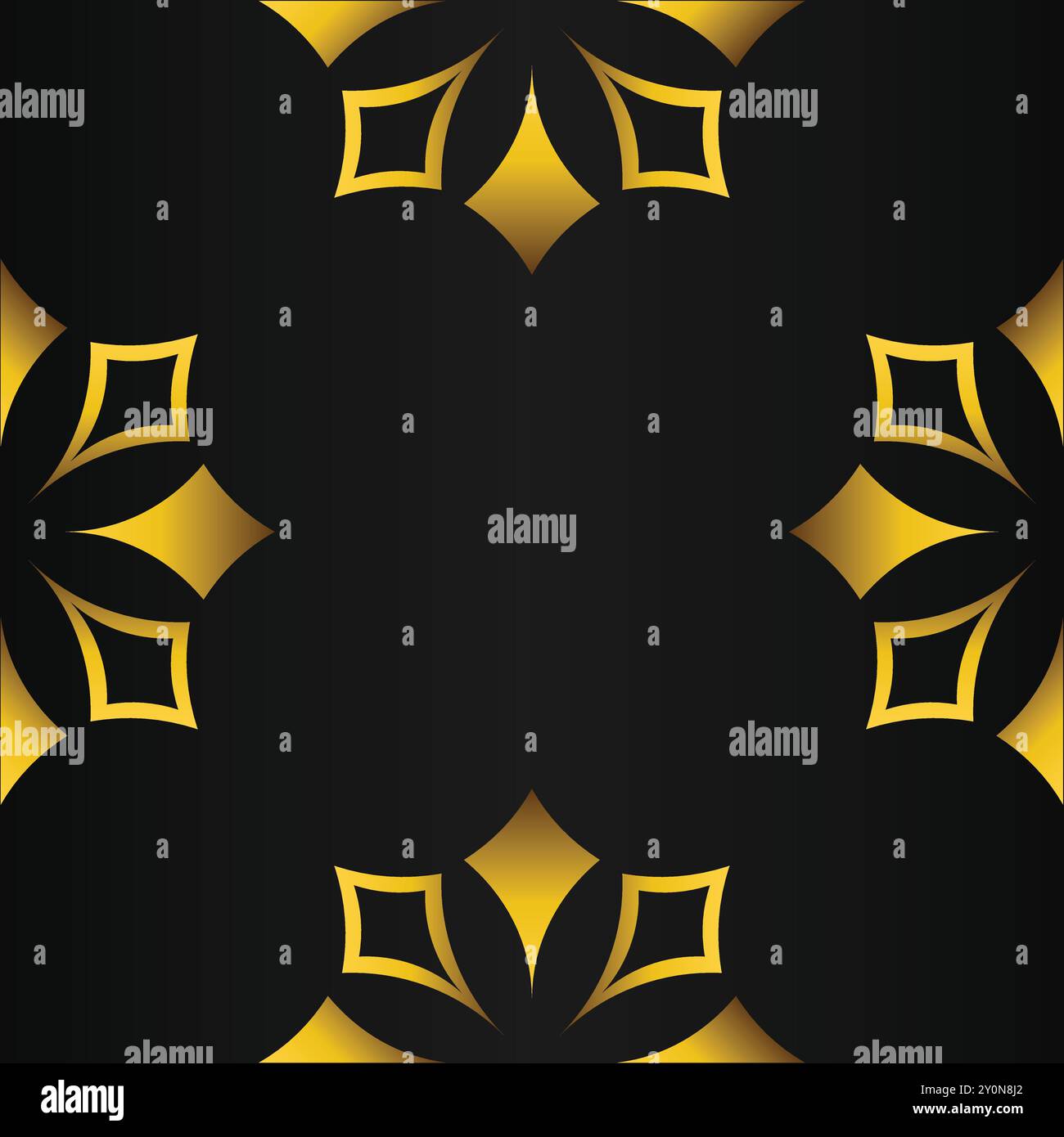 luxury golden geometry frame design Stock Vector