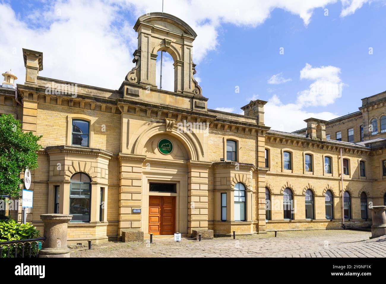 Arris and Commscope offices in Salts Mill Saltaire Village of Saltaire Bradford West Yorkshire England UK GB Europe Stock Photo