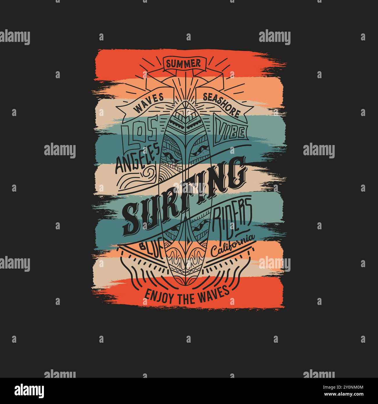 Vintage los angeles 80s Stock Vector Images - Alamy