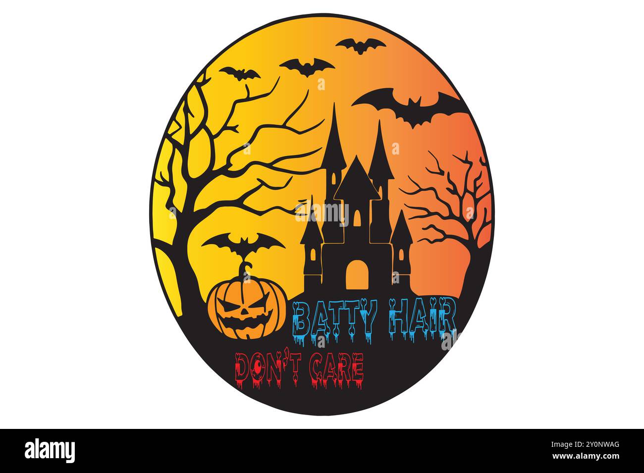 Halloween T-shirt logo vector Stock Vector