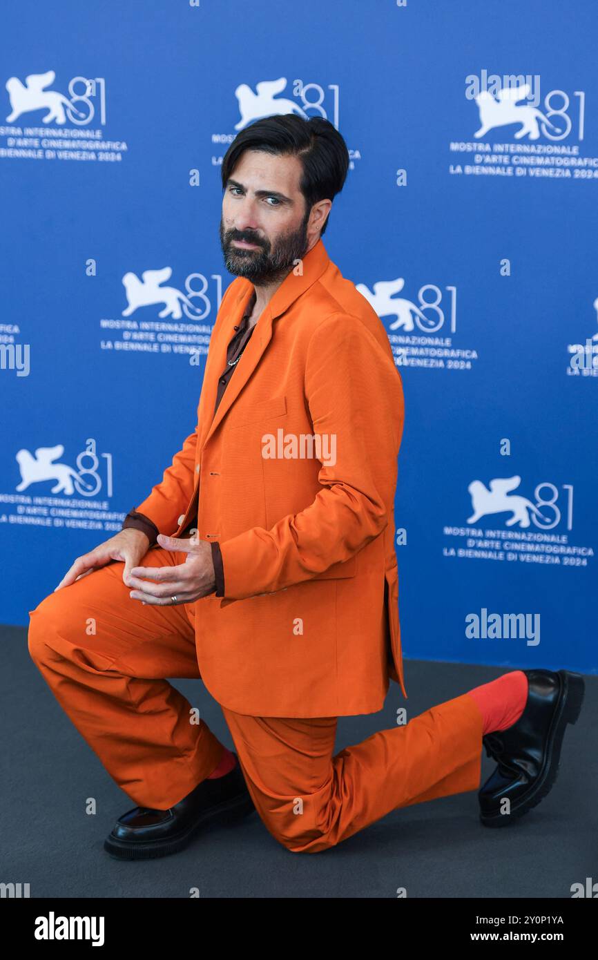 Venice, Italy. 03rd Sep, 2024. Jason Schwartzman attending the Queer  Photocall as part of the 81st Venice International Film Festival, in  Venice, Italy on September 03, 2024. Photo by Aurore  Marechal/ABACAPRESS.COM Credit:, image size:866x1390