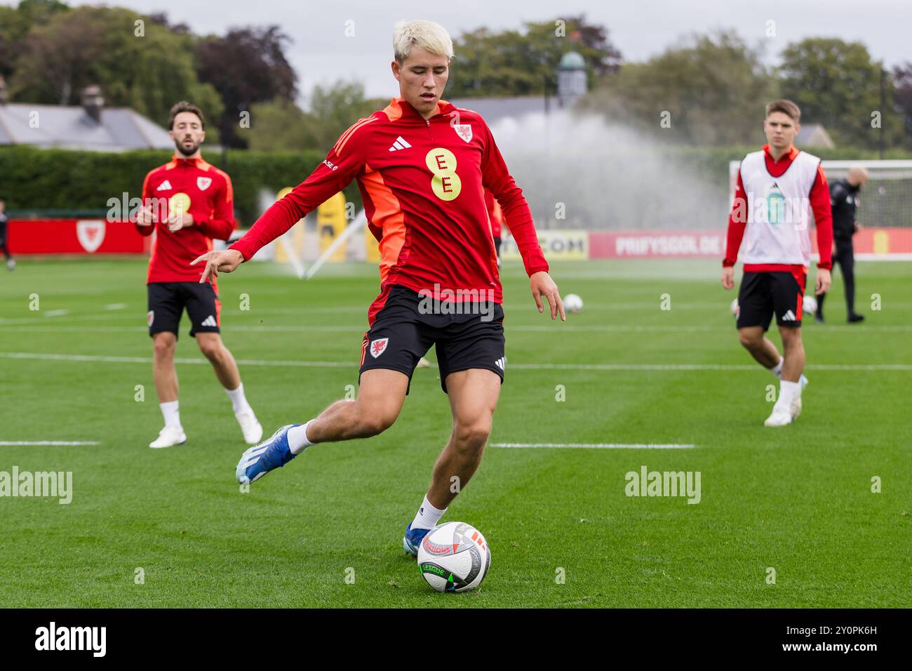 PONTYCLUN, WALES - 03 SEPTEMBER 2024: Wales' Rubin Colwill during a ...