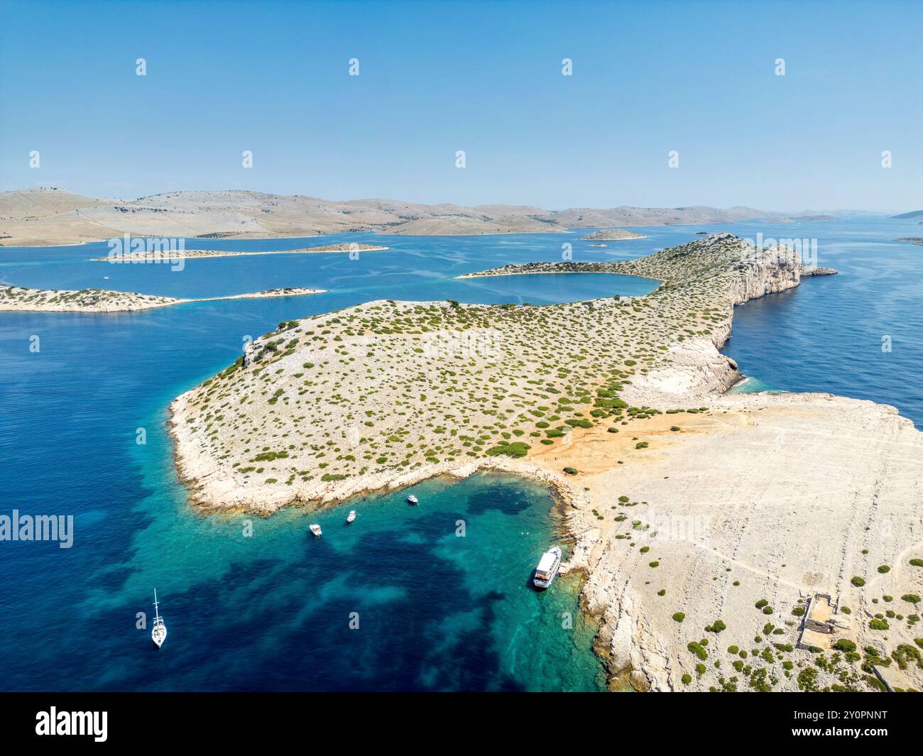 Kornati Islands Croatia August 2 2024 Aerial View Of Famous