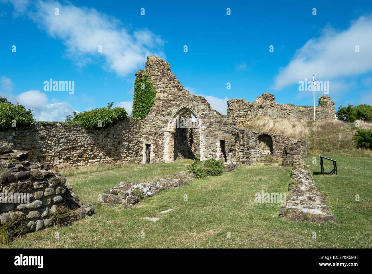 Hastings Castle,1066, East Sussex, UK Stock Photo