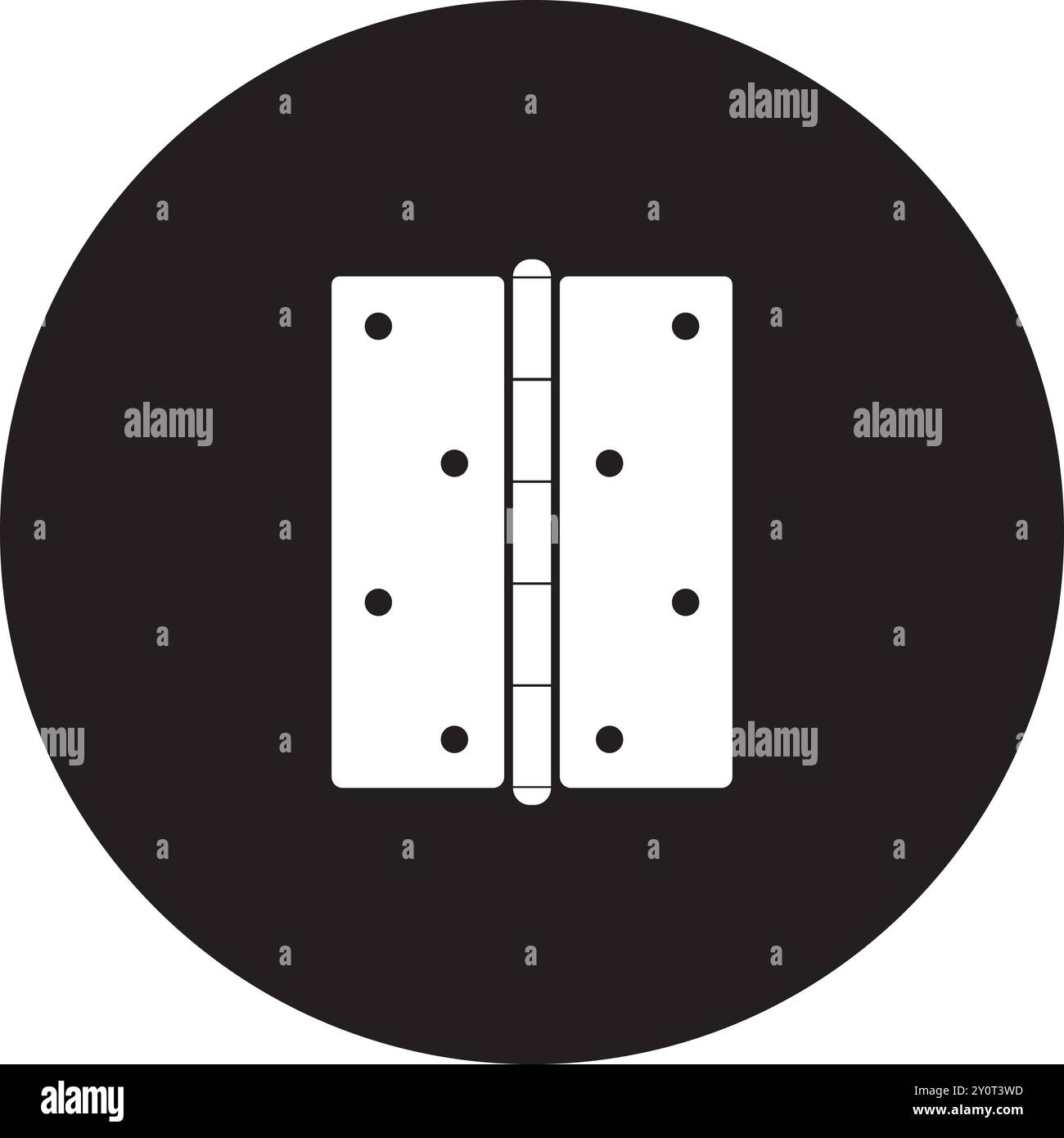 Door hinge icon design template. Trendy style Stock Vector