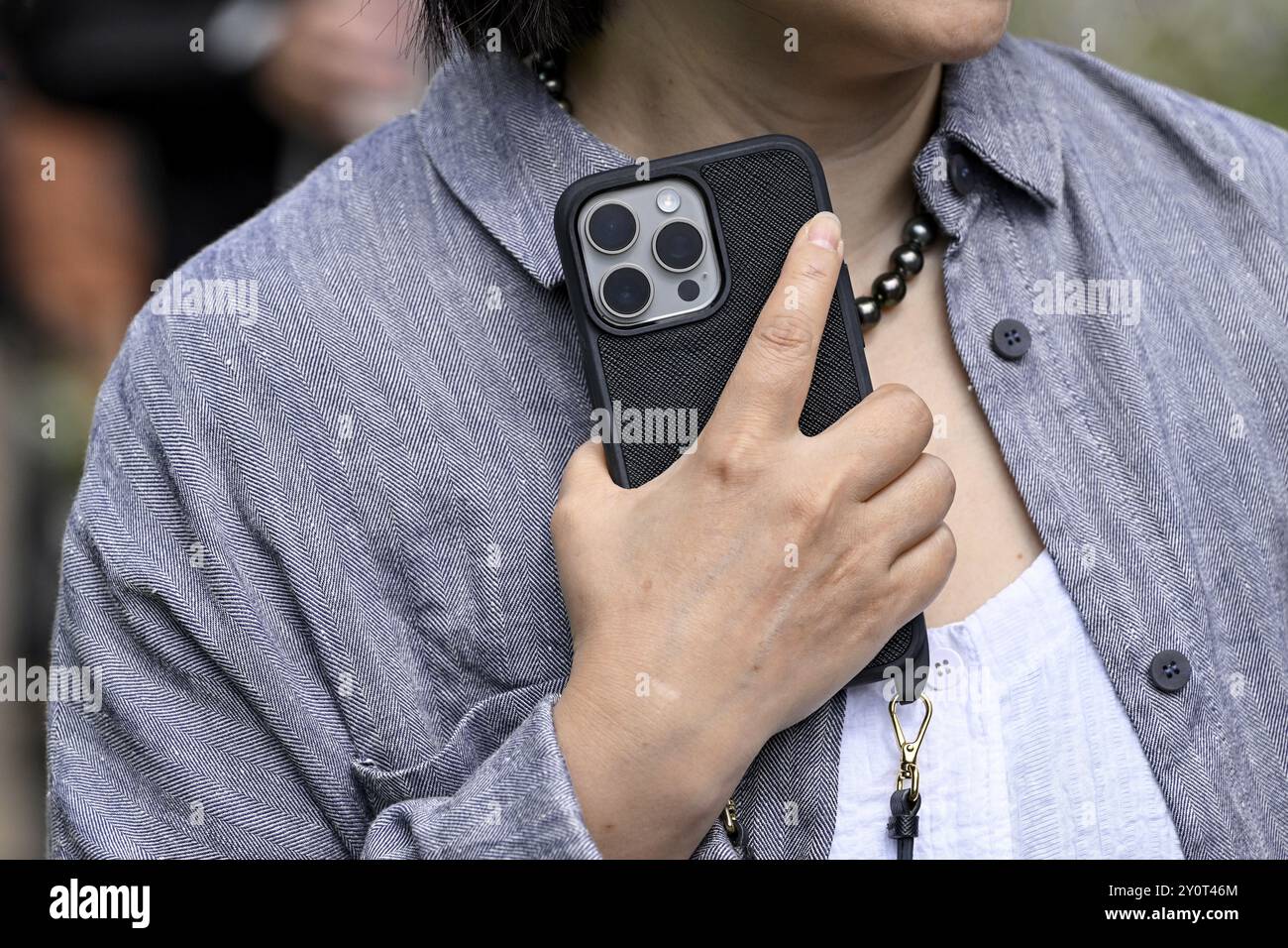 Woman with mobile phone Stock Photo