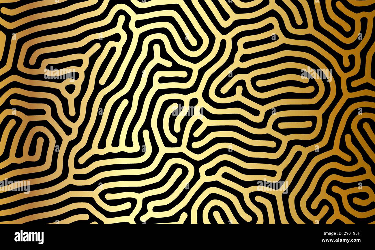 Turing Diffusion Abstract with gold texture background Stock Vector ...