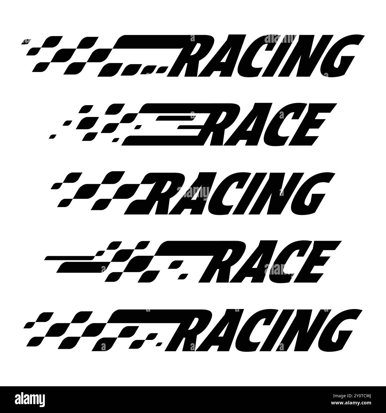 Abstract black race lines set Stock Vector Image & Art - Alamy