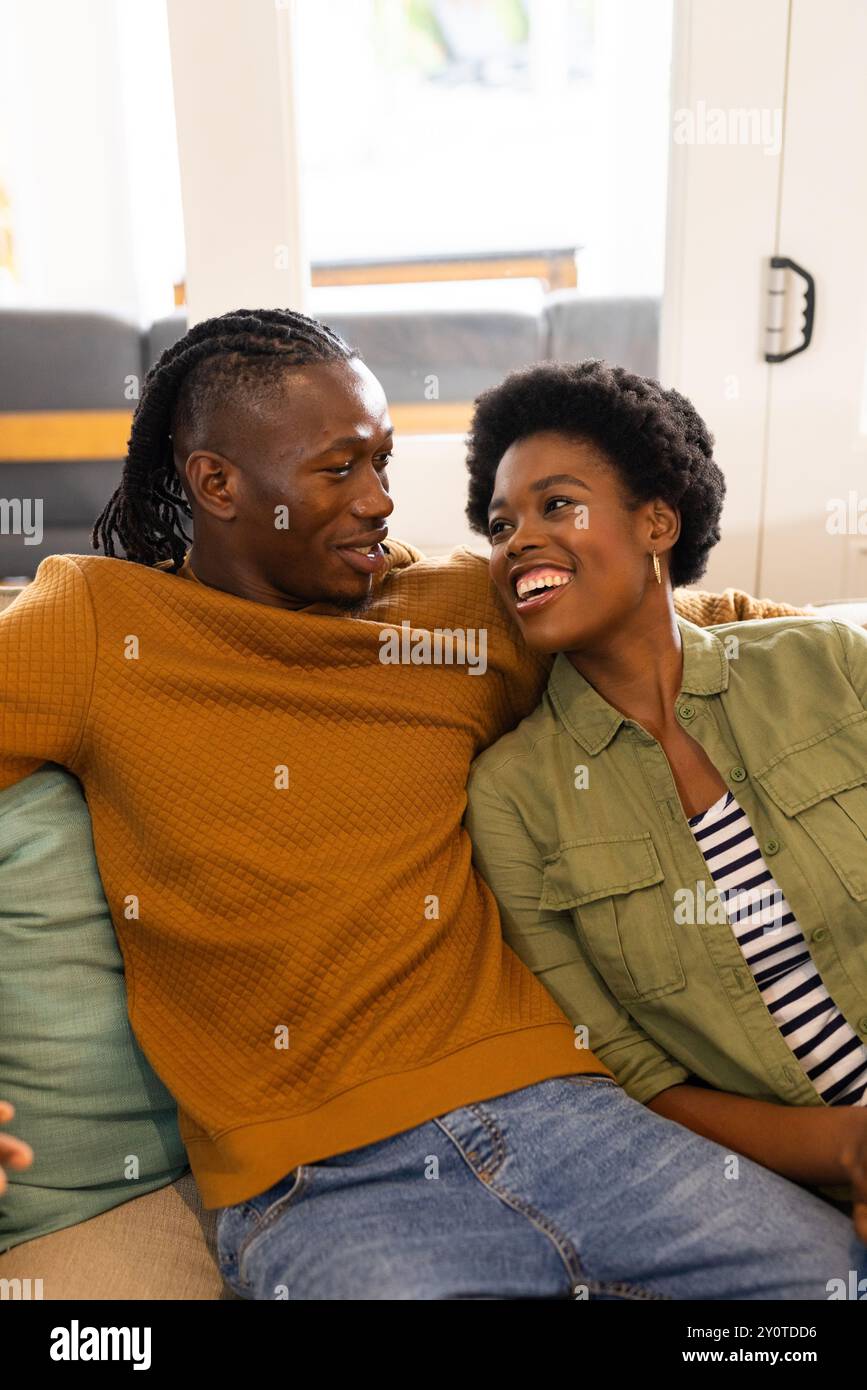 Happy african american couple smiling hi-res stock photography and ...