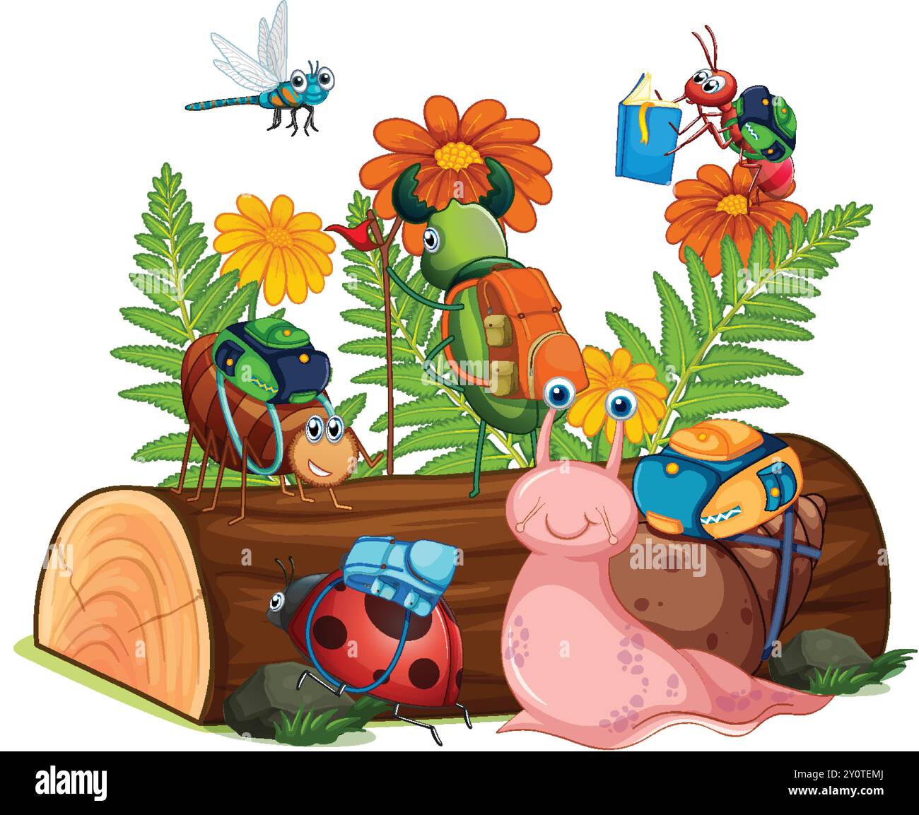 Exploring insect Stock Vector Images - Alamy