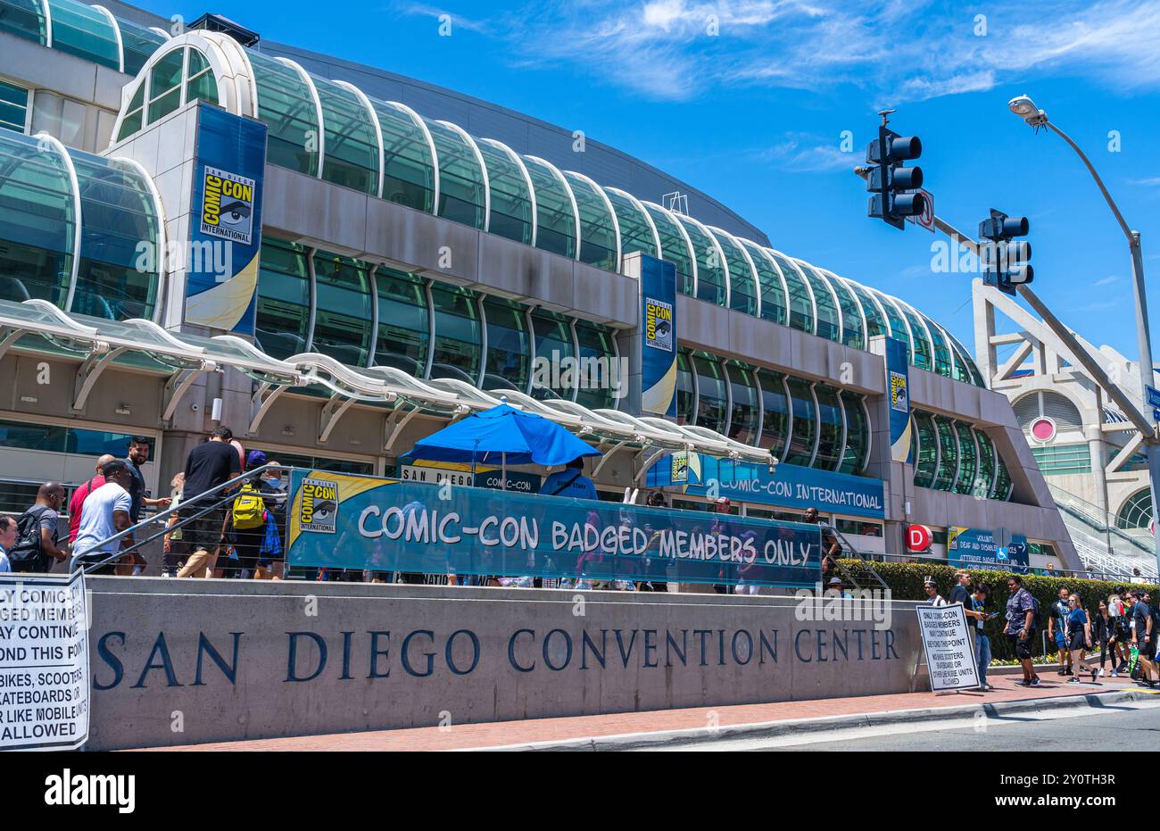 The San Diego Convention Center is the primary convention center in San Diego, California. San Diego Comic-Con International. Stock Photo