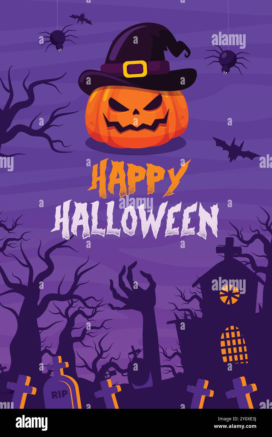 Happy Halloween Banner, Halloween sale banner, Halloween spooky night ...