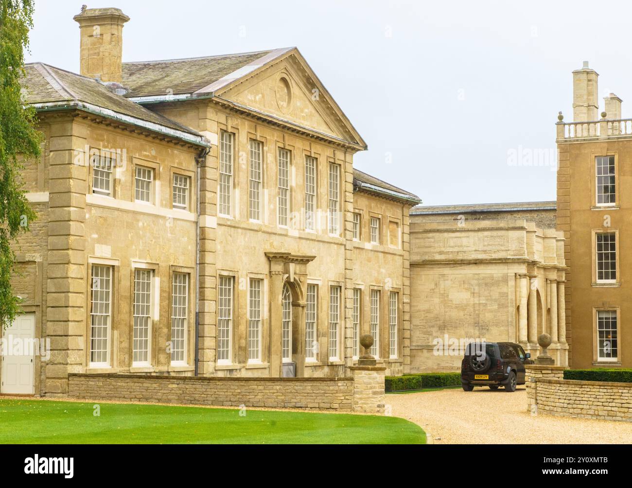 Aynhoe Hall - extensive renovation by Restoration Hardware (RH). Rebranded 'RH England The Gallery at Aynho Park'. High end retail and hospitality. Stock Photo